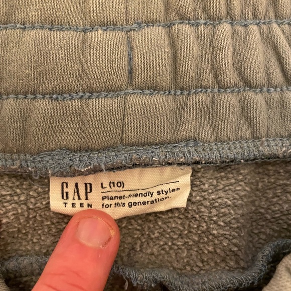 Boys Army Green/Grey Gap Teen Pants - Picture 3 of 3